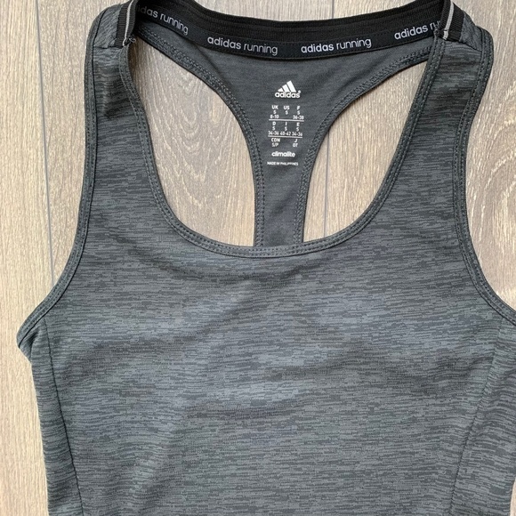 Adidas Women’s Running Climalite Supernova Tank Top Activewear Grey Small - Picture 5 of 11